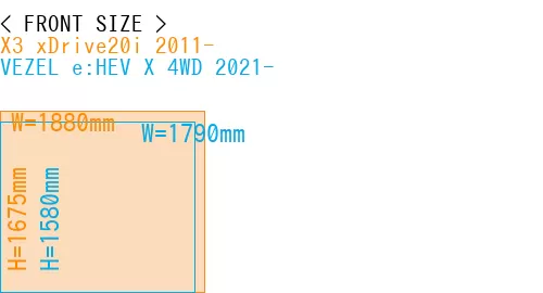 #X3 xDrive20i 2011- + VEZEL e:HEV X 4WD 2021-